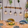 Koyoto Suspension, Boule lumineuse, Suspension Écru, Noir, 4 lumières