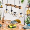 Koyoto Suspension, Boule lumineuse, Suspension Écru, Noir, 4 lumières