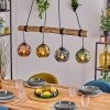 Ripoll Suspension, Boule lumineuse, Suspension Écru, Noir, 4 lumières