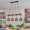 Koyoto Suspension, Boule lumineuse, Suspension Écru, Noir, 4 lumières