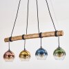 Koyoto Suspension, Boule lumineuse, Suspension Écru, Noir, 4 lumières