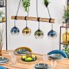 Koyoto Suspension, Boule lumineuse, Suspension Écru, Noir, 4 lumières