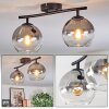 Koyoto Plafonnier, Boule lumineuse Clair, Fumé, 2 lumières