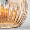 Ripoll Plafonnier, Boule lumineuse Ambre, Clair, Fumé, 3 lumières