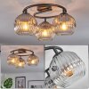 Ripoll Plafonnier, Boule lumineuse Clair, Fumé, 3 lumières