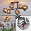 Ripoll Plafonnier, Boule lumineuse Fumé, 6 lumières