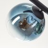 Koyoto Plafonnier, Boule lumineuse Bleu, Vert, Clair, Cuivré, 5 lumières
