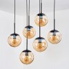 Gastor Suspension, Boule lumineuse, Suspension Noir, 6 lumières