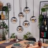 Gastor Suspension, Boule lumineuse, Suspension Noir, 6 lumières