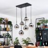 Gastor Suspension, Boule lumineuse, Suspension Noir, 6 lumières