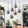 Gastor Suspension, Boule lumineuse, Suspension Noir, 6 lumières