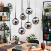 Gastor Suspension, Boule lumineuse, Suspension Noir, 6 lumières