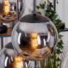 Gastor Suspension, Boule lumineuse, Suspension Noir, 6 lumières