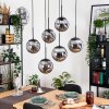Gastor Suspension, Boule lumineuse, Suspension Noir, 6 lumières