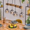 Ripoll Suspension, Boule lumineuse, Suspension Écru, Noir, 4 lumières