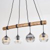 Ripoll Suspension, Boule lumineuse, Suspension Écru, Noir, 4 lumières