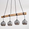 Ripoll Suspension, Boule lumineuse, Suspension Écru, Noir, 4 lumières