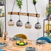 Ripoll Suspension, Boule lumineuse, Suspension Écru, Noir, 4 lumières