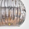 Ripoll Suspension, Boule lumineuse, Suspension Écru, Noir, 4 lumières