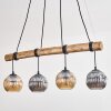 Ripoll Suspension, Boule lumineuse, Suspension Écru, Noir, 4 lumières