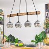 Ripoll Suspension, Boule lumineuse, Suspension Écru, Noir, 4 lumières