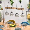 Ripoll Suspension, Boule lumineuse, Suspension Écru, Noir, 4 lumières