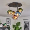 Koyoto Plafonnier, Boule lumineuse Bleu, Or, Vert, Clair, Cuivré, 5 lumières
