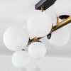 Chehalis Plafonnier, Boule lumineuse Or, Noir, 10 lumières