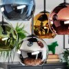 Koyoto Plafonnier, Boule lumineuse 37 cm Bleu, Chrome, Or, Vert, Cuivré, Fumé, 5 lumières