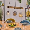 Ripoll Suspension, Boule lumineuse, Suspension Écru, Noir, 3 lumières