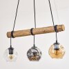 Ripoll Suspension, Boule lumineuse, Suspension Écru, Noir, 3 lumières
