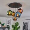 Koyoto Plafonnier, Boule lumineuse 45 cm Bleu, Chrome, Or, Vert, Cuivré, Fumé, 5 lumières
