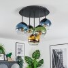Koyoto Plafonnier, Boule lumineuse 45 cm Bleu, Or, Vert, Clair, 5 lumières