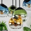 Koyoto Plafonnier, Boule lumineuse 45 cm Bleu, Or, Vert, Clair, 5 lumières
