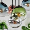 Gastor Plafonnier, Boule lumineuse 37 cm Bleu, Chrome, Vert, Clair, Cuivré, Fumé, 5 lumières