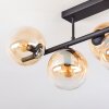Gastor Plafonnier, Boule lumineuse Ambre, Clair, 5 lumières
