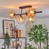 Gastor Plafonnier, Boule lumineuse Ambre, Clair, 5 lumières
