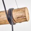 Ripoll Suspension, Boule lumineuse, Suspension Écru, Noir, 3 lumières