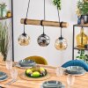 Ripoll Suspension, Boule lumineuse, Suspension Écru, Noir, 3 lumières