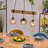 Koyoto Suspension, Boule lumineuse, Suspension Écru, Noir, 3 lumières