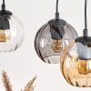 Koyoto Suspension, Boule lumineuse, Suspension Écru, Noir, 3 lumières