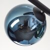 Gastor Plafonnier, Boule lumineuse Bleu, Vert, Cuivré, 5 lumières