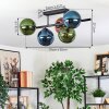 Gastor Plafonnier, Boule lumineuse Bleu, Vert, Cuivré, 5 lumières