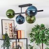 Gastor Plafonnier, Boule lumineuse Bleu, Vert, Cuivré, 5 lumières