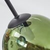 Koyoto Plafonnier, Boule lumineuse 42 cm Bleu, Vert, Cuivré, 3 lumières