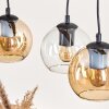 Koyoto Suspension, Boule lumineuse, Suspension Écru, Noir, 3 lumières
