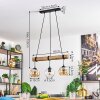 Koyoto Suspension, Boule lumineuse, Suspension Écru, Noir, 3 lumières