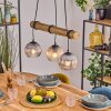 Koyoto Suspension, Boule lumineuse, Suspension Écru, Noir, 3 lumières
