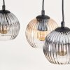 Koyoto Suspension, Boule lumineuse, Suspension Écru, Noir, 3 lumières