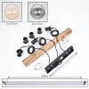 Koyoto Suspension, Boule lumineuse, Suspension Écru, Noir, 3 lumières